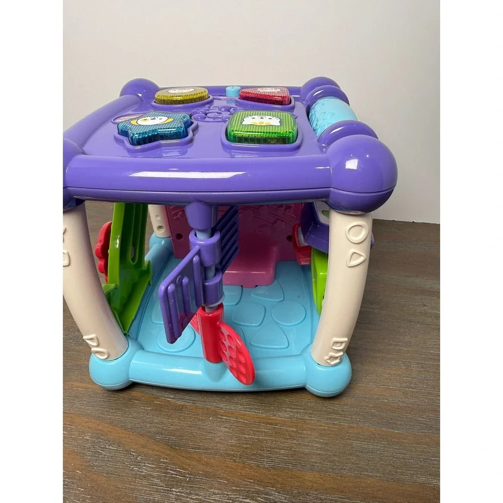 VTech Busy Learners Activity Cube Purple Musical Light-Up Toddler Toy